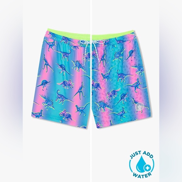Chubbies Magic Print Classic Swim Trunk in Dino Delights. NWT! - Picture 2 of 7